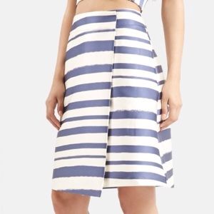 TOPSHOP WHITE AND BLUE SKIRT